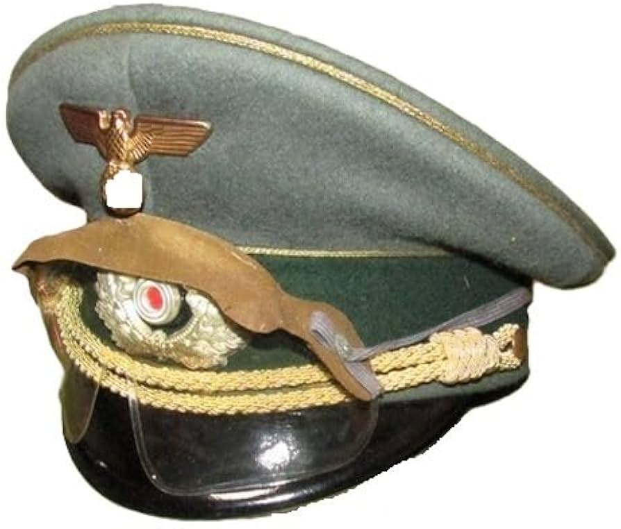 Amazon.co.jp: ヤンケ社 WW2ドイツ軍将校制帽レプリカ, グレー