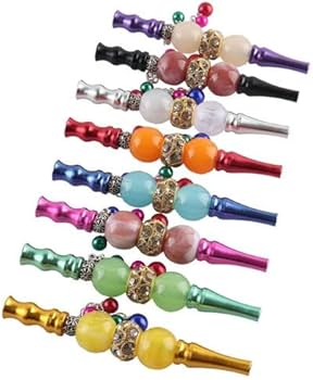 シーシャ マウスピース オーロラピンク シーシャ ガラスマウスピース