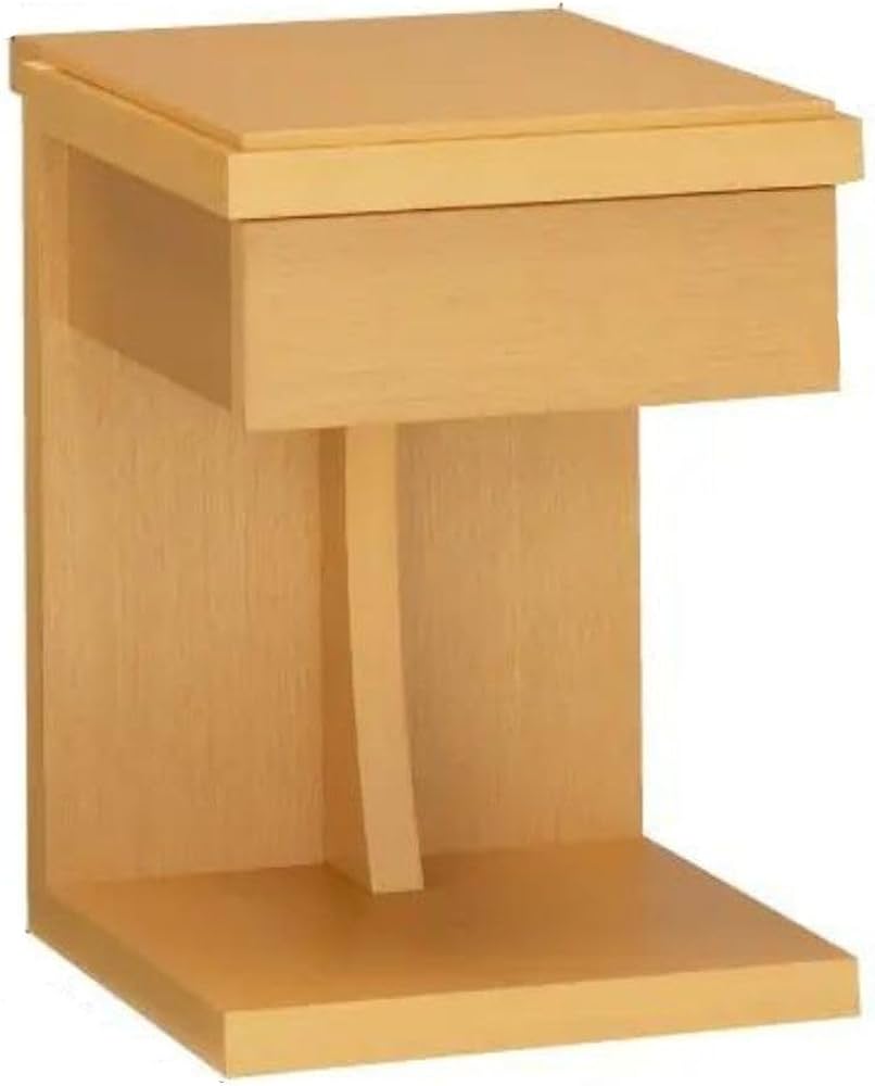 フランスベッド 天然木 ナイトテーブル サイドテーブル 2段チェスト