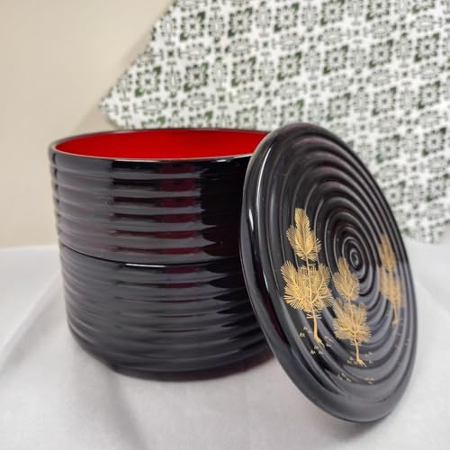 京都平安象彦 天然木 本漆塗 蒔絵 久美椀 金銀初梅 春蘭 伝統工芸品