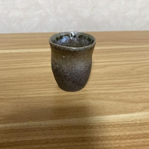 古越前 越前焼 ぐい呑 盃 灰釉 蔵出し 1客 古越前 越前焼 ぐい呑 盃