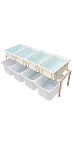 Amazon | おひさまめだか メダカ飼育ラック (白, 2段12個置き) NVBOX13