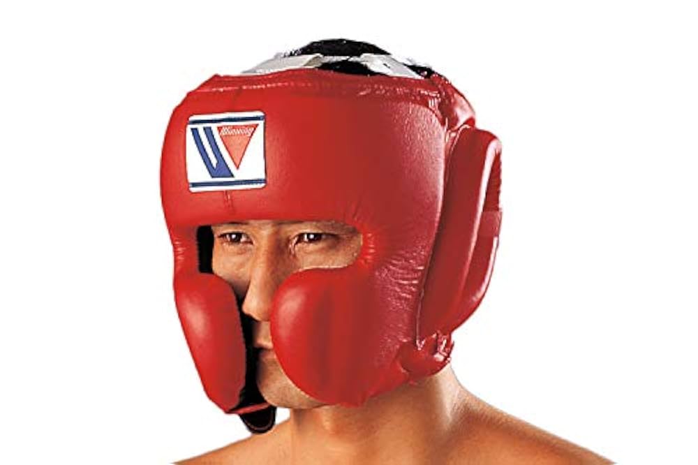 ウィニングヘッドギア 赤色 ウイニング(WINNING) ボクシングヘッドギア