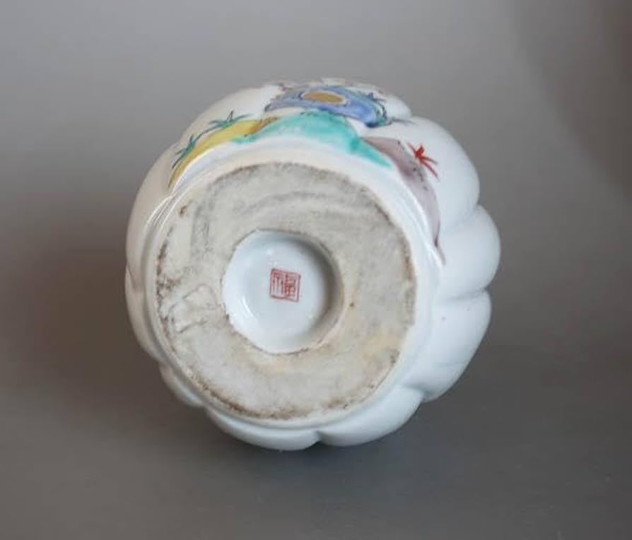 Amazon.co.jp: 色絵花鳥文 瓔珞文 鳳凰文 神具 榊 花器 花瓶 酒器 徳利