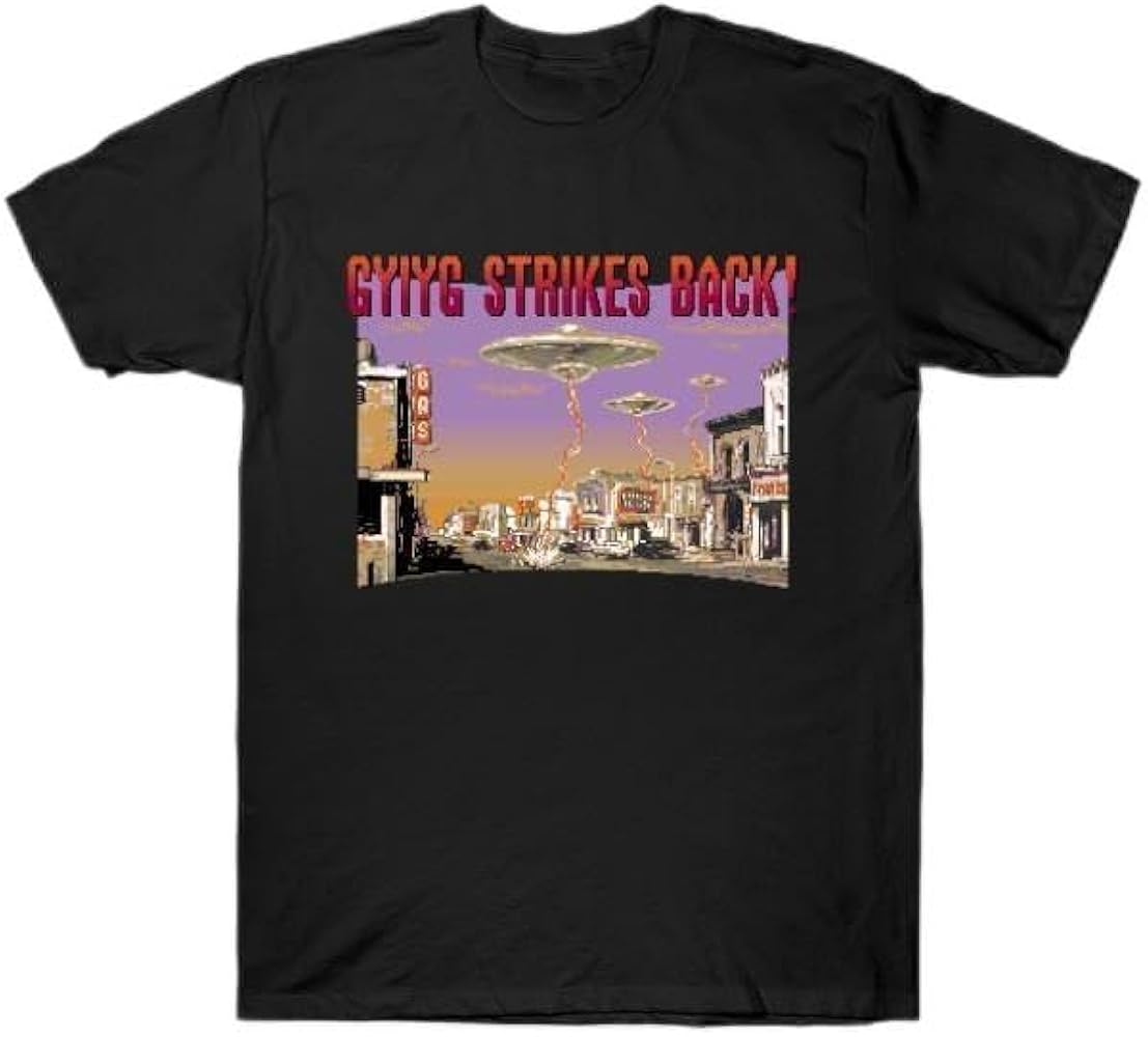 Amazon.co.jp: Tシャツ Gyiyg Strikes Back! MOTHER2 ブラックM