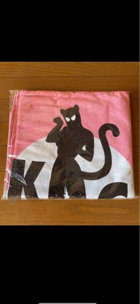 クリームソーダ バスタオル ブラックキャッツ ピンクドラゴン