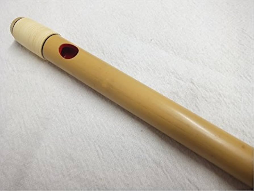 Amazon | 紫山 篠笛 獅子田 籐両巻 内部赤塗 6穴 7本調子 篠笛袋(色柄