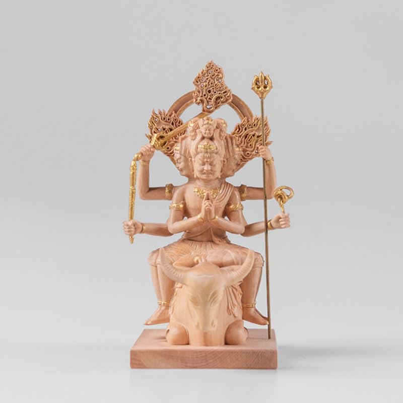 摩利支天 高さ26cm 榧製 木彫り 仏像 : 仏像と縁起物の専門店 龍祥本舗