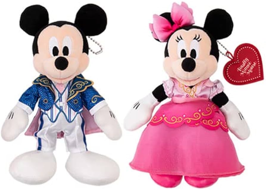 Amazon.co.jp: ミッキー＆ミニー ぬいぐるみバッジセット(バレンタイン