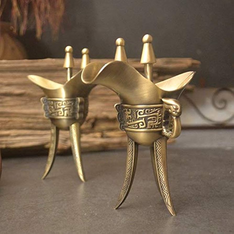 Amazon.co.jp: 清酒杯 古代の皇室や帝王の工芸品をかたどった純銅製の