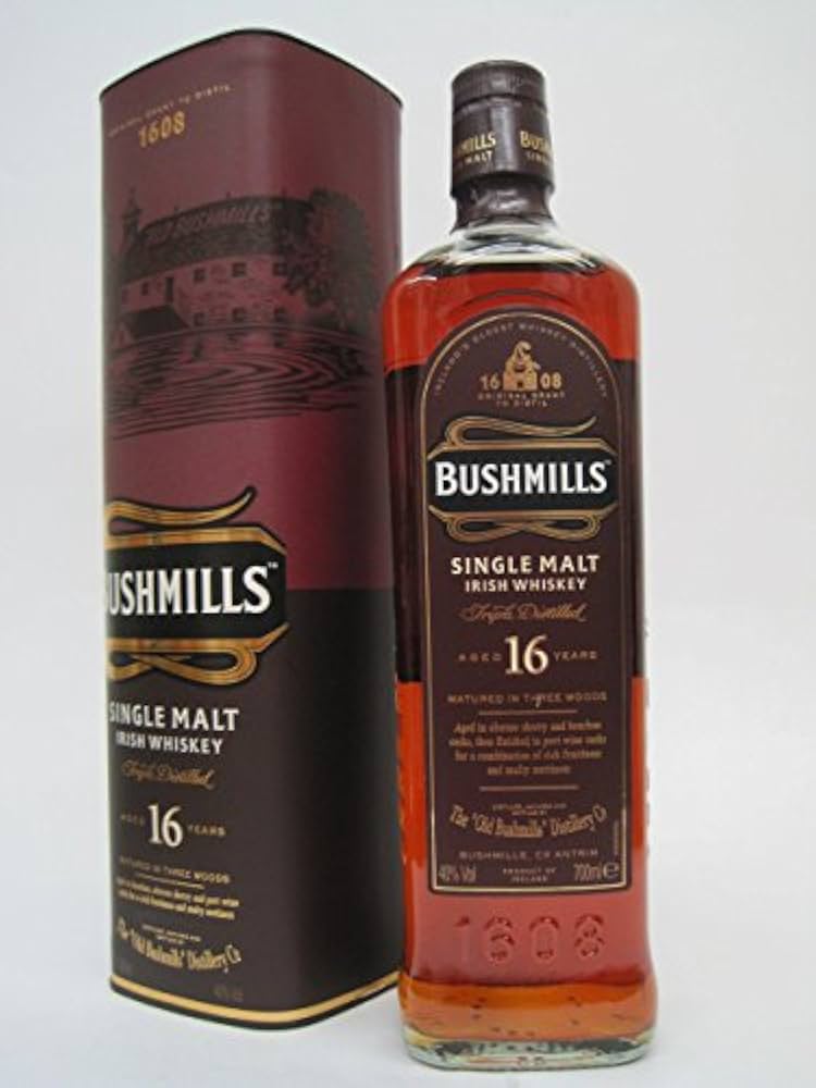 Amazon.co.jp: ブッシュミルズ シングルモルト 16年 正規品 40度 700ml