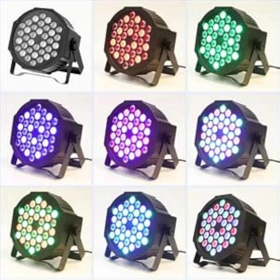 Amazon.co.jp: U`King ステージライト 36個LED 舞台照明 リモコン付き