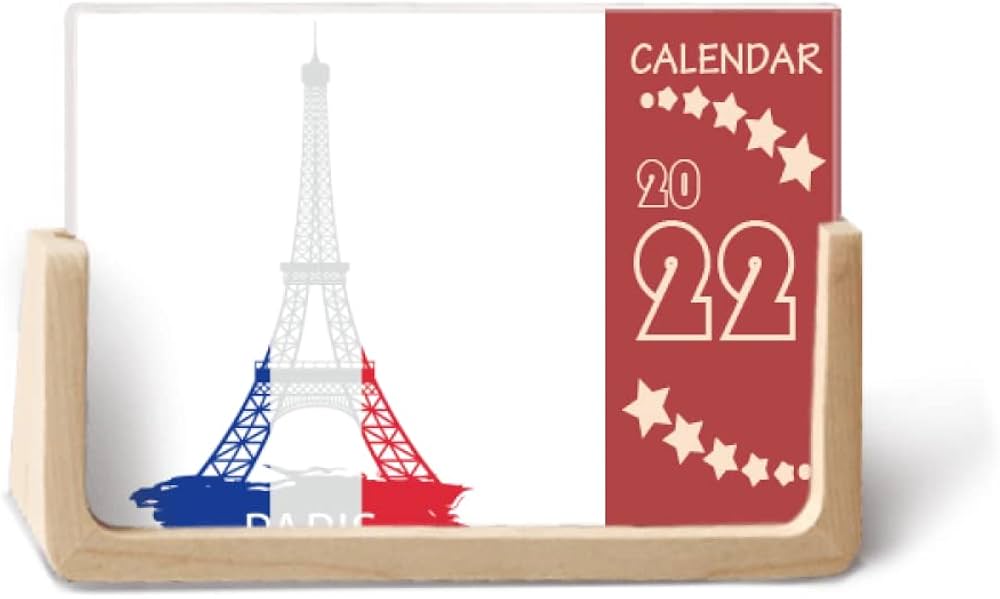 Amazon.co.jp: パリフランスエッフェル塔のシルエット 2022デスク