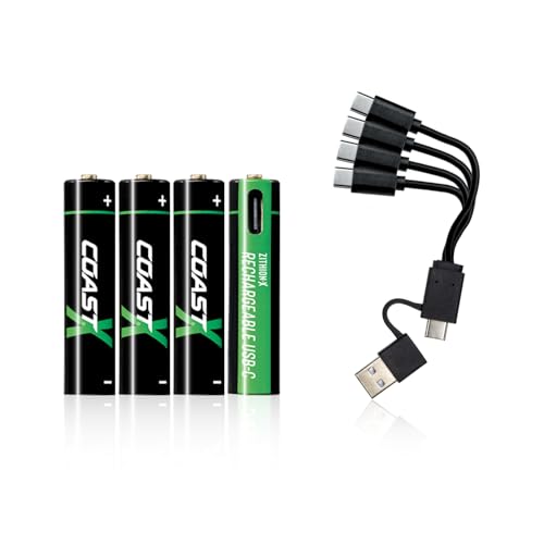 Amazon | COAST (コースト) 単4形 充電池 4本セット ZXAAA ZITHION-X