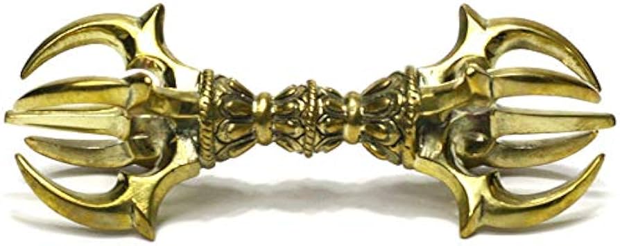 Amazon｜密教法具 五鈷杵 バジュラ Mサイズ 法器 仏具 金剛杵12.5cm