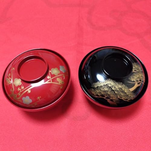 京都平安象彦 天然木 本漆塗 蒔絵 久美椀 金銀初梅 春蘭 伝統工芸品