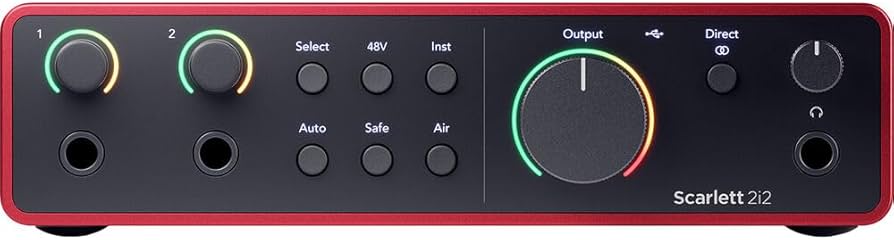 Amazon.com: Focusrite Scarlett 2i2 4G with StreamEye Cans50 Studio