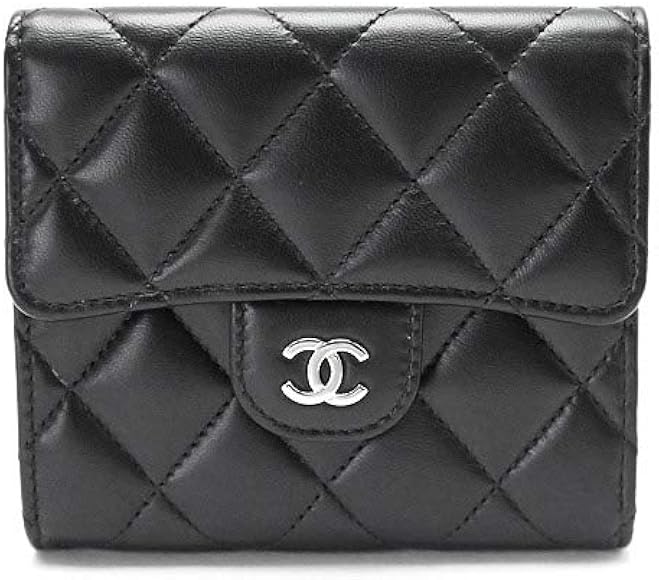CHANEL財布三つ折り折りブラック