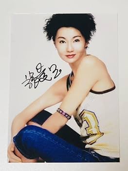 Amazon.co.jp: マギーチャン張 曼玉Maggie Cheung 直筆サイン入り写真