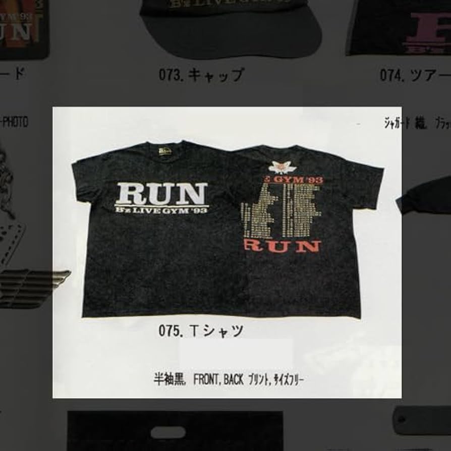☆稲葉さん着用モデル☆B'z リストバンド LIVE-GYM '93 RUN ☆稲葉さん