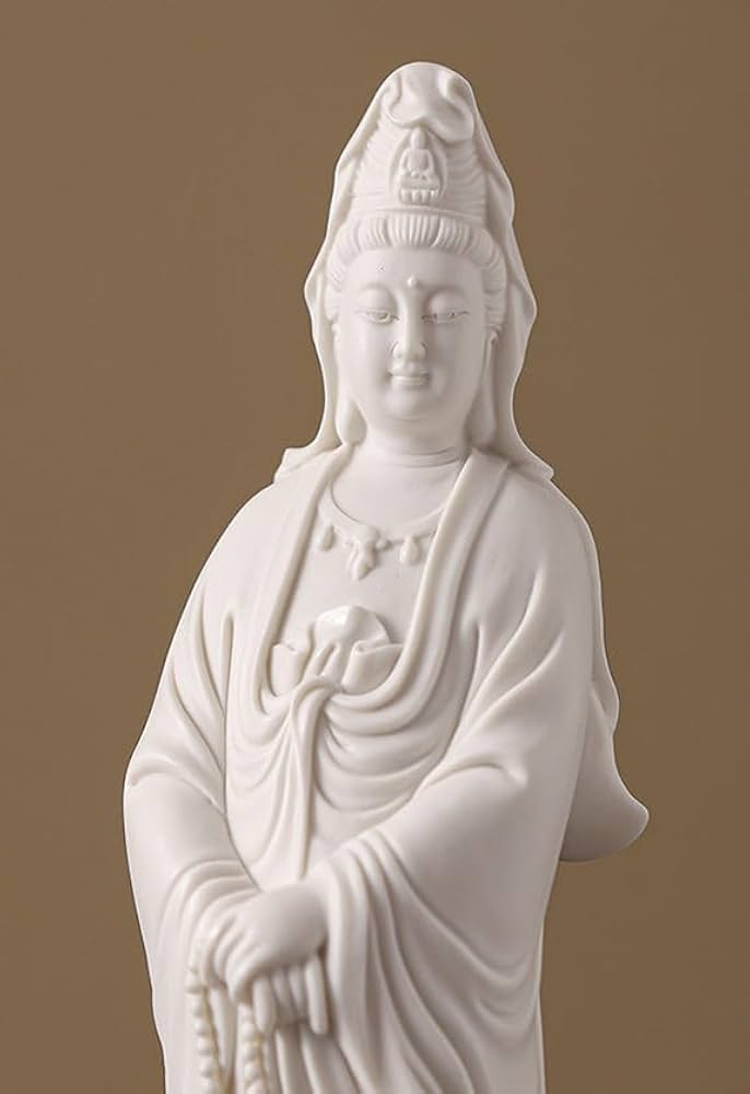 送料無料！婆娑三聖 観音菩薩 観音大士 仏像 観音像 観世音 陶磁器