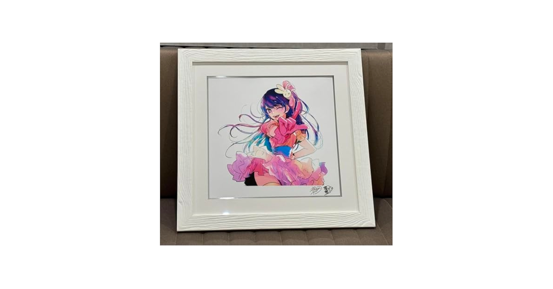 推しの子 赤坂アカの世界展 複製原画 版上サイン入り 星野アイ 推しの