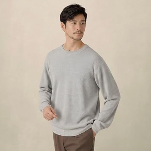 布袋寅泰 HOTEI× TAKEO KIKUCHI カシミヤセーター グレー 洗える