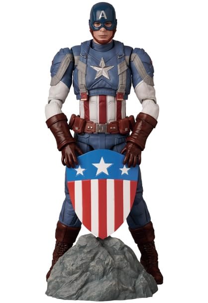 Amazon.com: MEDICOM TOY MAFEX Captain-America (Classic Suit