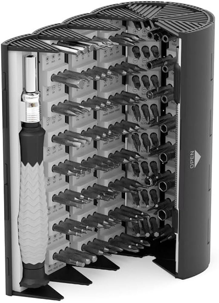 Amazon | エアリア 126 CYLINDER 円柱収納型精密ドライバーセット 工具