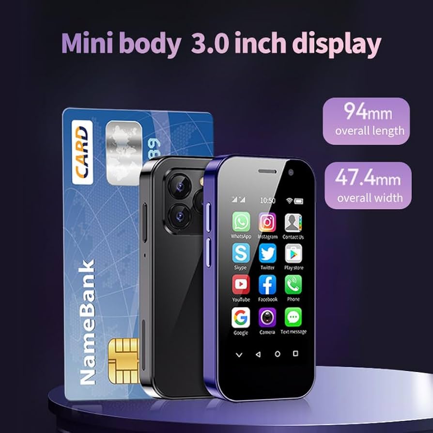 Amazon | SOYES XS14 PRO 4G対応 SIMフリー 超小型 3インチデュアルSIM