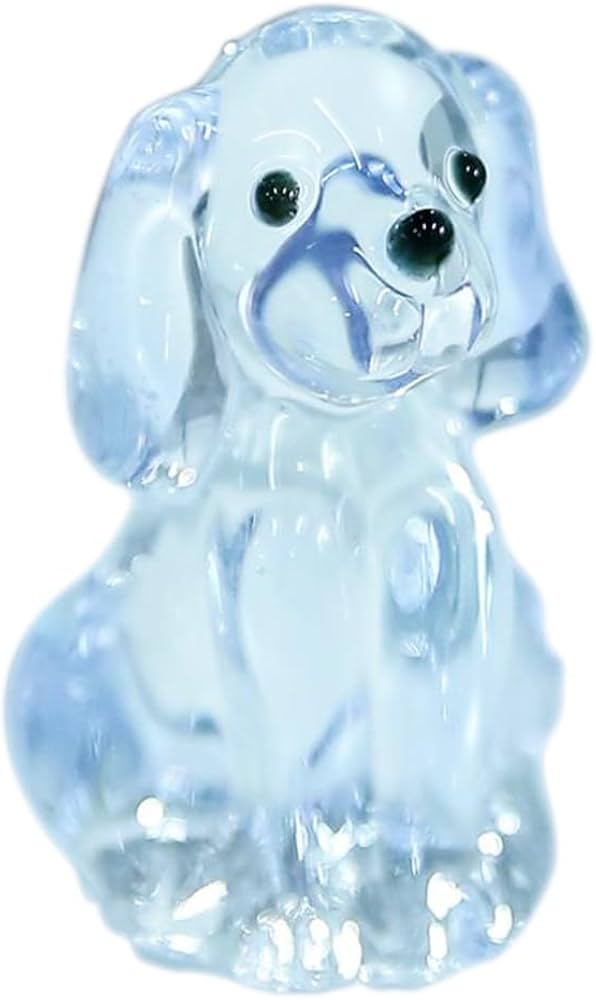 Amazon.co.jp: 犬 置物 クリスタル 犬の置物 ビーグル ガラス細工