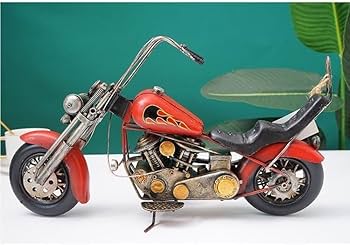 Amazon.co.jp: ブリキのバイクフィギュア ヴィンテージ風 E アメリカン