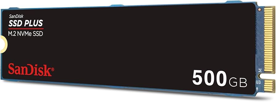 Amazon.com: SanDisk 500GB SSD Plus M.2 NVMe SSD - PCIE Gen 3.0, Up