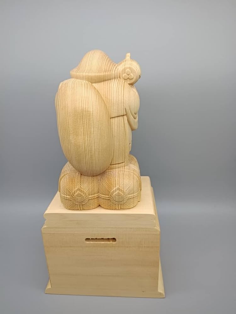 Amazon｜仏像 大黒天 大黒さん 置物 木彫 縁起物 七福神 大黒様 置物総