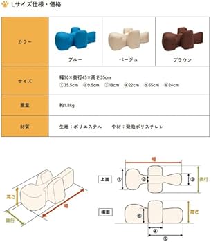 Amazon.co.jp: OneAid ワンエイド リラクッション L ブルー : ペット用品