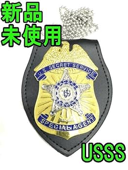 ポリスバッジ シークレットサービス ホルダー付き ポリスバッジ