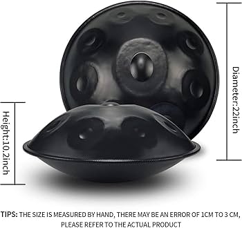 Amazon | 432HZ スチール ハンド ドラム、12 音ハンドパン ドラム