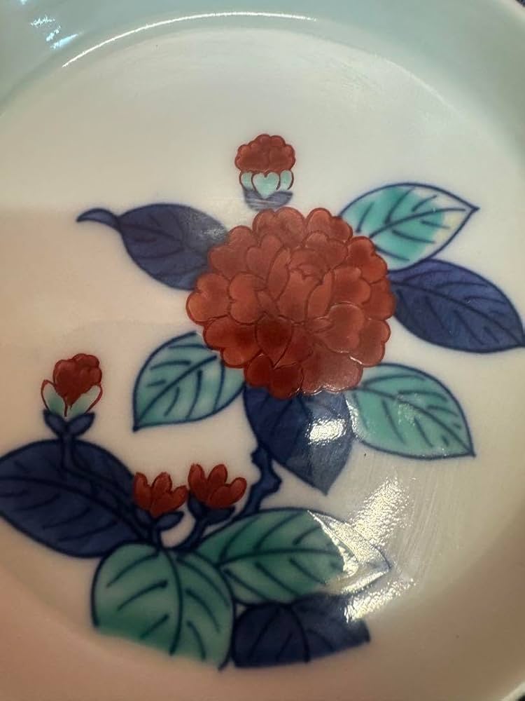 1886 今泉今右衛門作 錦椿画小皿 5客 未使用 【公式通販】