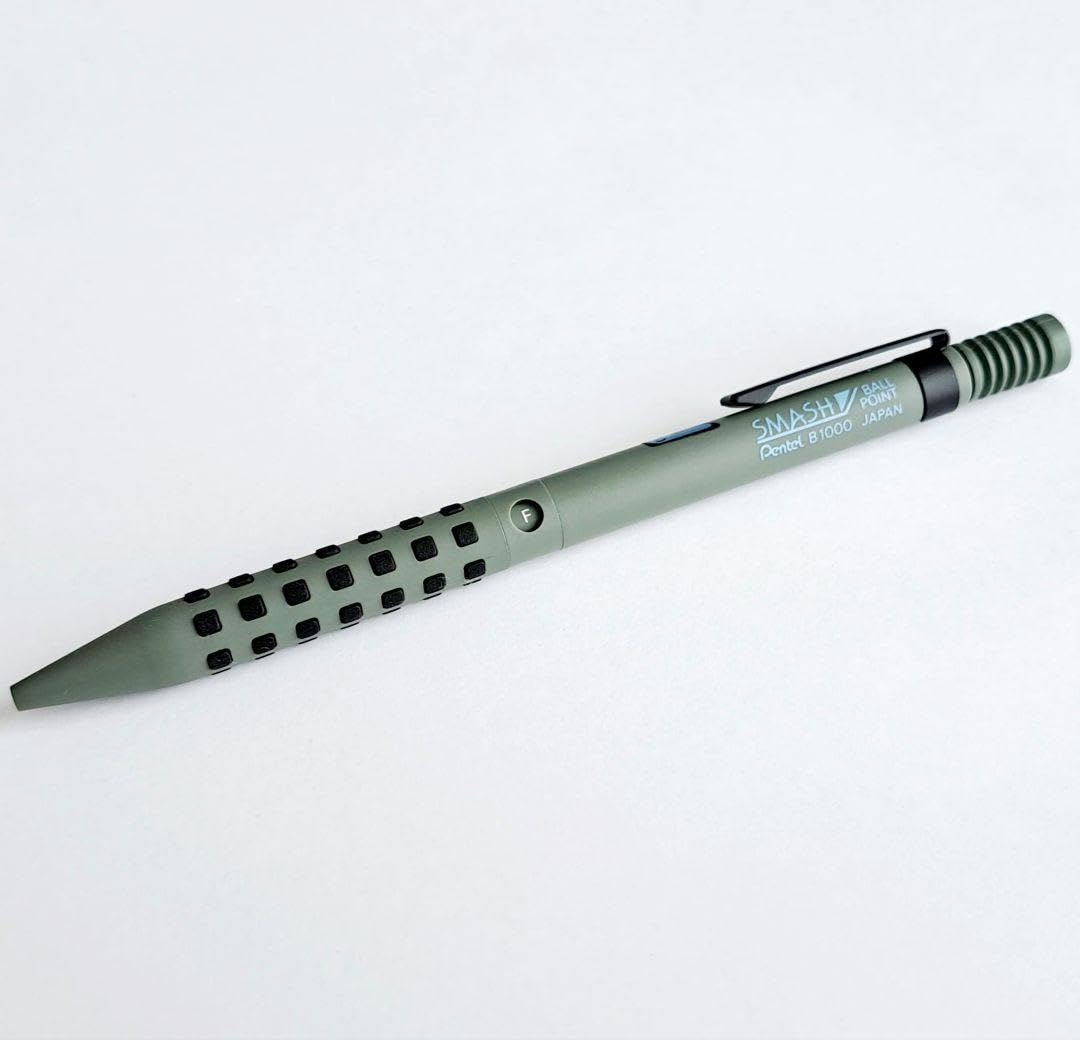 Pentel B1000 ウォームグレーグリーン廃盤 smashボールペン Amazon