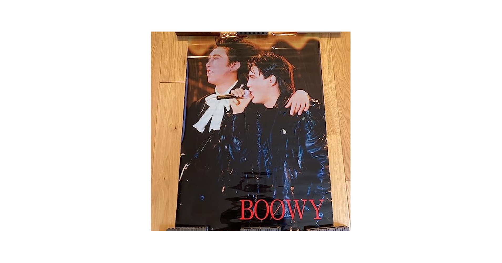 BOOWY ポスター フレーム付き 氷室京介 布袋寅泰 写真 BOOWY ポスター