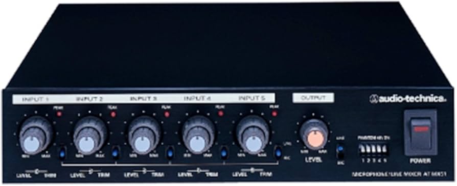 Amazon.co.jp: audio-technica マイクラインミキサー AT-MX51 : 楽器