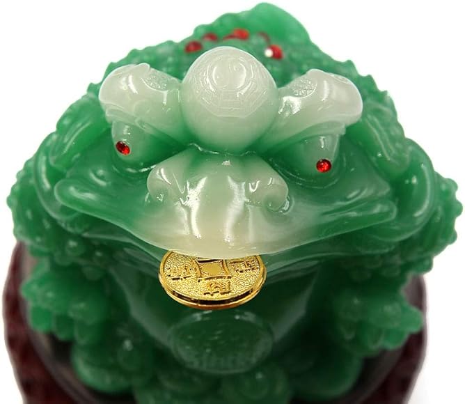 翡翠 置物 三本足蛙 翡翠置物三本足蛙