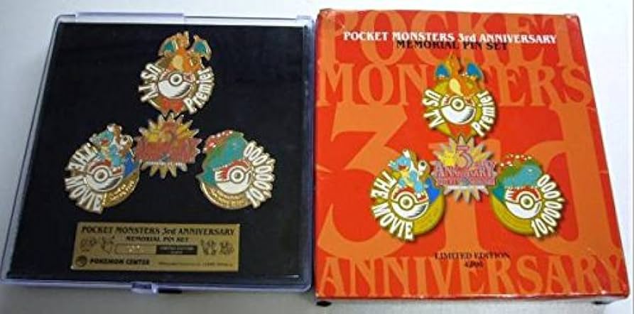 ポケモンセンター ピンバッジ 3周年記念 ポケモン ピンバッジ シリアル