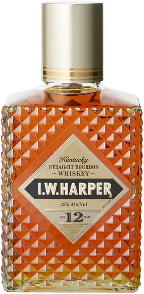 Amazon.co.jp: グラス付き IWハーパー12年 正規品 木箱入 43度 750ml