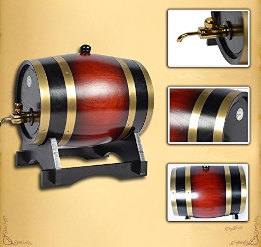 Amazon｜樽 10L 木製 ビヤ樽 蛇口付き 酒の貯蔵容器 洋樽 ワインバレル