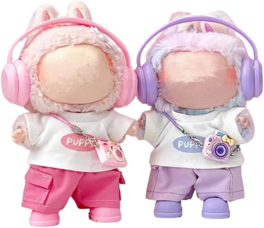 Amazon.co.jp: For Labubu Mokoko 服 5点セット ぬいぐるみ用 ラブブ1