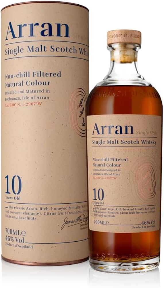 Amazon.co.jp: Alan Malt 10 Years Whiskey, England, 23.7 fl oz (700
