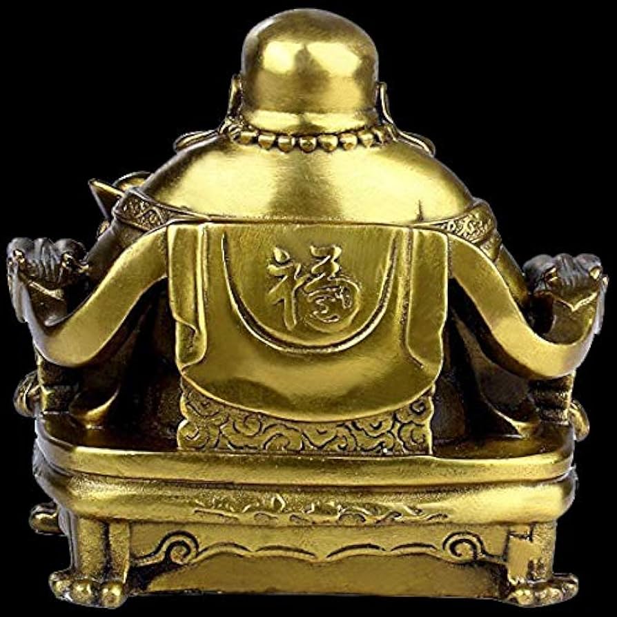 Amazon.co.jp: 布袋様 布袋が玉座を坐ている ほてい 七福神 招財 風水