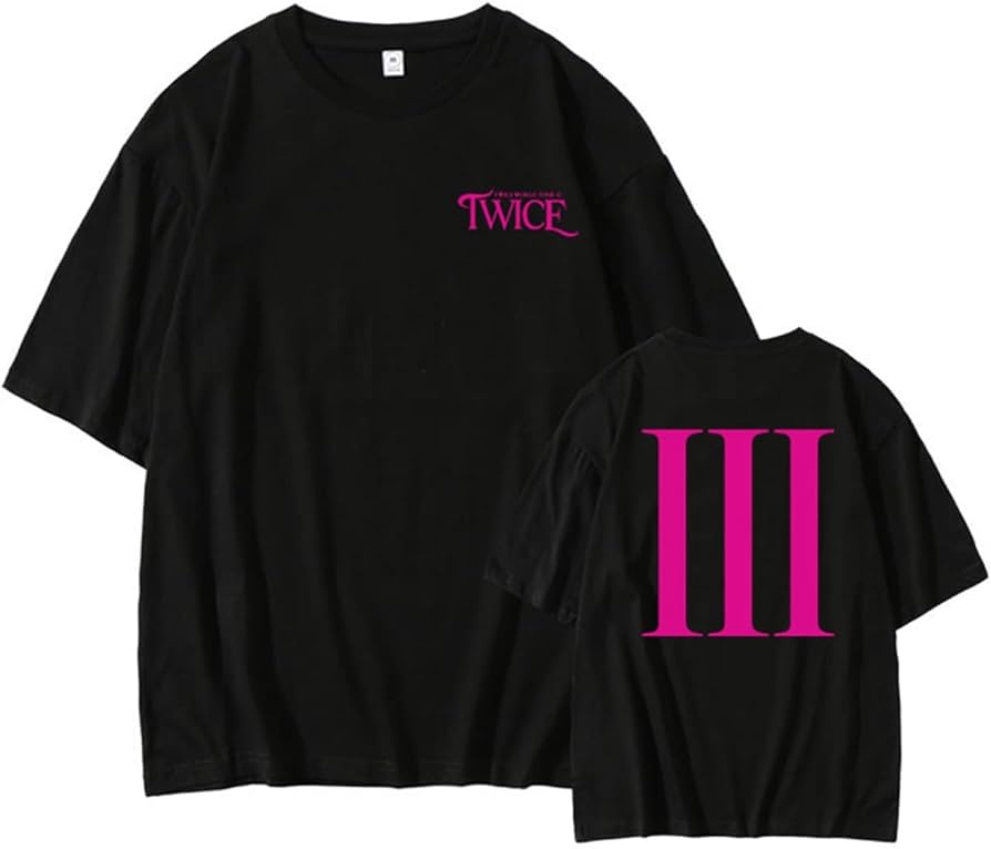 Amazon.co.jp: TWICE tシャツ 半袖 トワイスコンサートツアー周辺 丸首