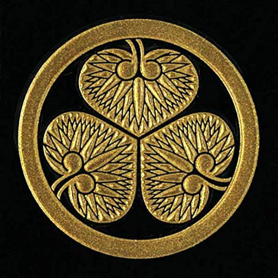 Amazon.co.jp: 戦国武将 家紋 蒔絵シール 「徳川家康 三葉葵 (家康葵